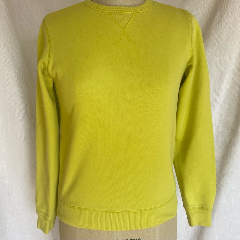 Alexander McQueen S lime green sweatshirt